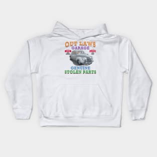 Outlaws Garage Classic Car Hot Rod Novelty Gift Kids Hoodie